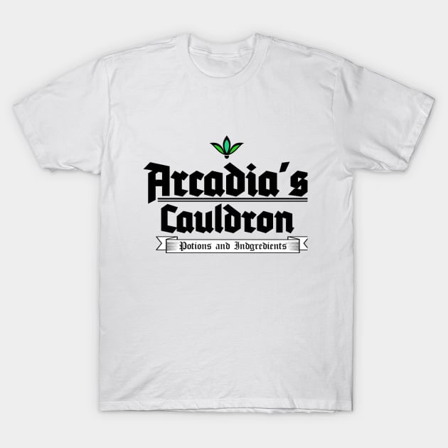 ARCADIA'S CAULDRON WHITERUN SHOP T-Shirt by theanomalius_merch